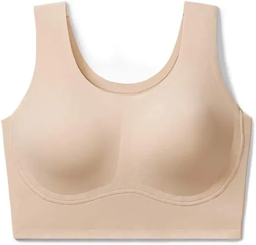 Vista 4 de True & Co - Brasier de cuello redondo con efecto de levantamiento de busto True Body para mujer, Dulce, XL (38DDD,40DD)