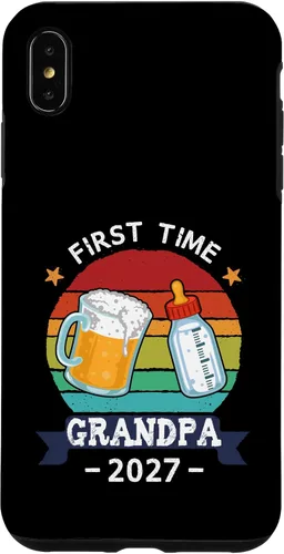Vista 11 de First Time Grandpa 2027 Proud New Dad Grandpa Case for iPhone 17