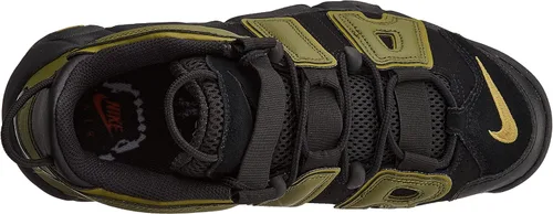 Vista 5 de Nike Air More Uptempo tenis de piel blancasnegras para hombre