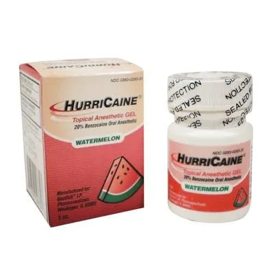 Vista 2 de HurriCaine Gel Anestésico Tópico Sandía - 1 oz.