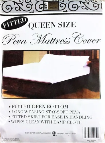 Vista 3 de Better Home PEVA - Protector de colchón ajustable, impermeable, sin polvo, sábana (individual)