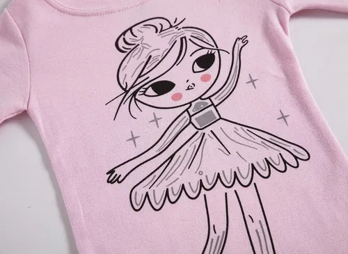 Vista 3 de Family Feeling Conjunto de pijama de manga larga, diseño 100% de algodón, para niños pequeños