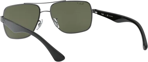 Vista 6 de Ray-Ban RB3483 - Gafas de sol cuadradas de metal para hombre