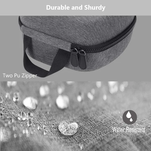 Vista 5 de LOVEDAY Estuche de viaje duro para Oculus Quest 2 VR Gaming Auriculares Controladores Accesorios Impermeable Carring Case Gris