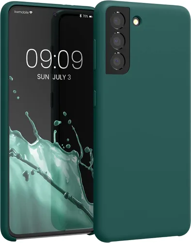 Vista 36 de kwmobile Funda compatible con Samsung Galaxy S9 - Funda de silicona TPU con acabado suave - Blue Reef