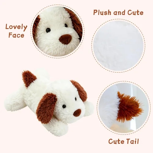 Vista 3 de Animales de Peluche Cachorro de 20 pulgadas, Animal de Peluche Perro Suave, Lindo Regalo de Peluche de Perro Cachorro para Niños y Niñas