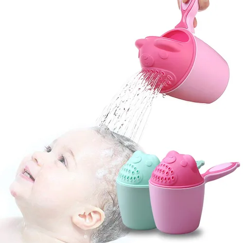 Vista 8 de Enjuague Champú Bebé Baño Lavado Cabello Copa Protegiendo Los Ojos Infantiles (Verde)