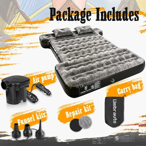 Vista 2 de Colchón inflable de aire para camioneta de 5.5 a 5.8 pies de tamaño Gris
