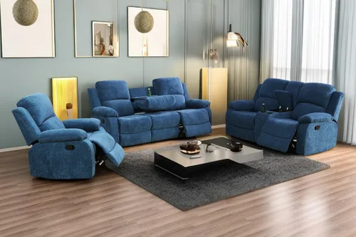 Vista 69 de A Ainehome Juego de Muebles de Sala de Estar de Cuero Reclinable Juego de Sofá Sillón Loveseat Juego de Muebles Sofá para Sala de Estar/Espacio