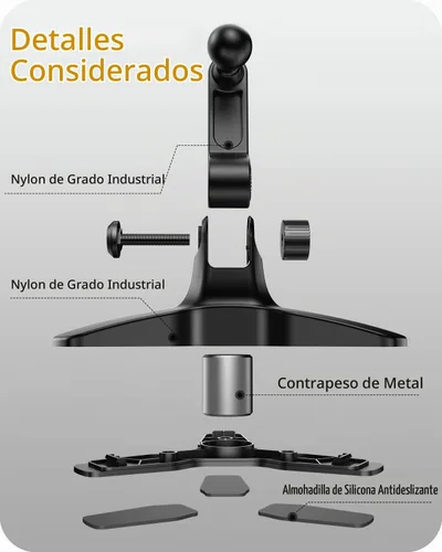 Vista 4 de APPS2Car Soporte de teléfono resistente, soporte de escritorio ajustable para videollamadas, compatible con teléfonos inteligentes de 4.7 a 6.8