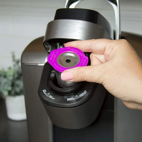 Vista 3 de Café Flow - Cápsula de café reutilizable de acero inoxidable de 2 artículos + vasos de papel desechables de 100 unidades, compatible con cafeteras