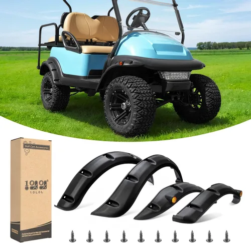 Vista 8 de 10L0L 4 guardabarros para carrito de golf, exactos para Yamaha G29 estándar y Drive 2007-2016, protectores de barro de plástico ABS resistentes a