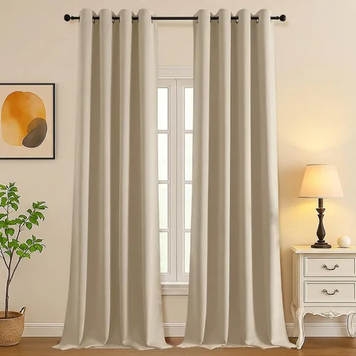 Vista 103 de Simplebrand Juego de 2 paneles de cenefa aguamarina para ventana de cocina de 14 pulgadas de largo, cortinas de oscurecimiento de habitación