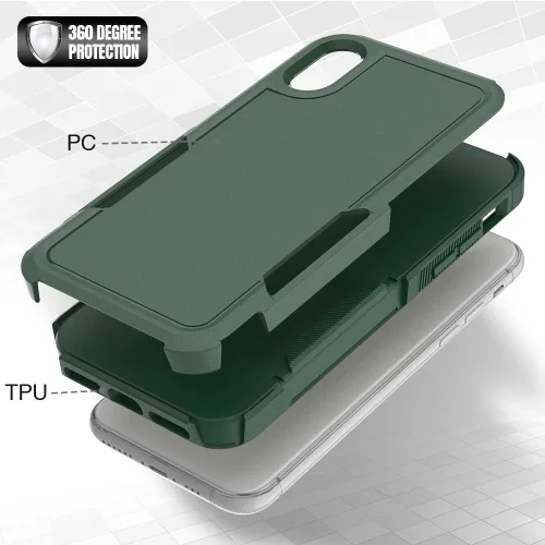 Vista 163 de Jeylly Funda para iPhone SE/Funda para iPhone 5S, Exterior de Plástico Duro que Absorbe Golpes + Interior de Silicona de Goma Defensor contra