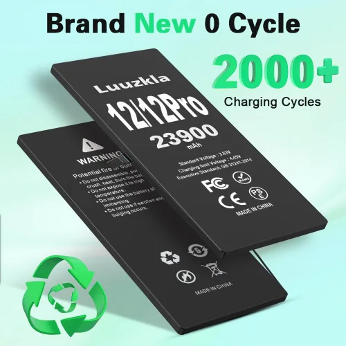 Vista 5 de Nueva batería de 23900 mAh compatible con iPhone 12/12 Pro, batería de repuesto de gran capacidad compatible con iPhone 12/12 Pro, con kits