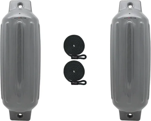 Vista 31 de Extreme Max 3006.7375 BoatTector Defensa Inflable Value Paquete de 2 - 4.5" x 16", Negro