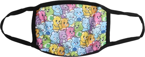 Vista 3 de Care Bears Mascarilla Desbloquear la magia Lindo tejido recolectado cara cubierta con muchos osos cuidados Cubierta facial adulto