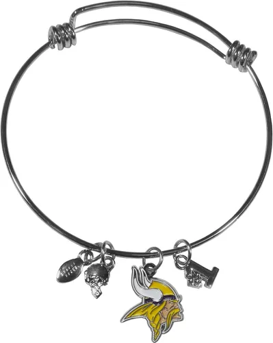 Vista 15 de Siskiyou NFL womens Charm Bangle Bracelet Color del