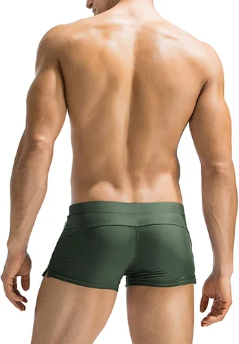 Vista 3 de COOFANDY Mens Swim Trunk Swimwear Bathing Suit Swim Brief Square Leg Board Short S-3XL