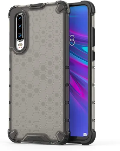 Vista 118 de Pzwoxukhov Funda compatible con Huawei Nova 3i, compatible con Huawei P Smart+ 2018 Honeycomb Anti-Drop Shock-Absorbing Case Negro