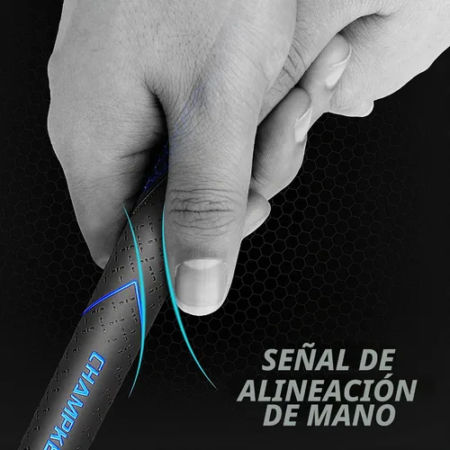 Vista 5 de CHAMPKEY Premium Rubber Golf Grips 13 Pack High Traction Golf Club Grips Choose Between Grip with 15 Tapes and Grip with All Kits Azul/Negro