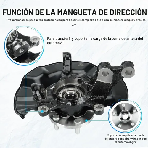 Vista 2 de TadaMark - Conjunto de cubo de cojinete de rueda y nudillo de dirección