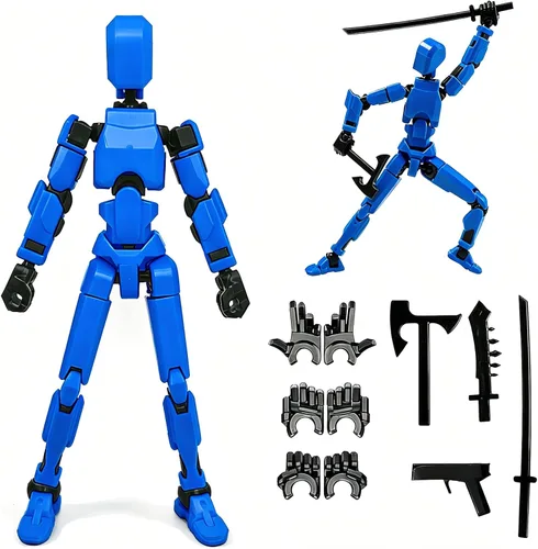 Vista 10 de Feetcant Titan 13 Figura de Acción, 2025 Nuevo Robot de la Suerte 13 Figuras de Acción, Figuras de Acción Impresas en 3D para Niños (5 piezas)