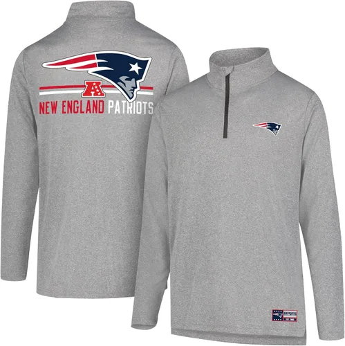 Vista 42 de Ultra Game Men's NFL Official Super Soft Quarter Zip Long Sleeve T-Shirt