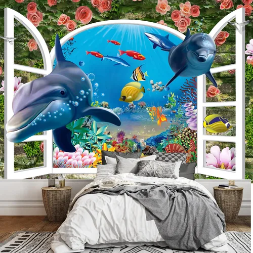 Vista 27 de Wall26 - Papel pintado autoadhesivo para pared, serie grande, WMR-WP-X-DA82-66x24x4