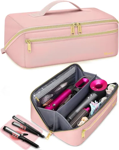Vista 12 de Mancro Estuche de transporte para Shark FlexStyle, bolsa de viaje acolchada para herramientas para el cabello con alfombrilla resistente al calor