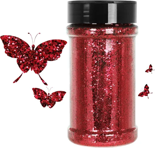 Vista 10 de Purpurina negra ultrafina, 16 onzas (1 libra), purpurina fina para manualidades de resina, uñas, vasos, slime, cosméticos y decoración de festivales