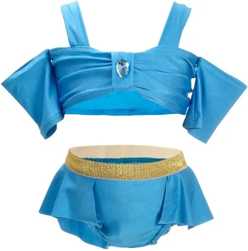 Vista 5 de Dressy Daisy Traje de baño de 2 piezas para niñas, princesa, traje de baño de natación con falda Estilo b