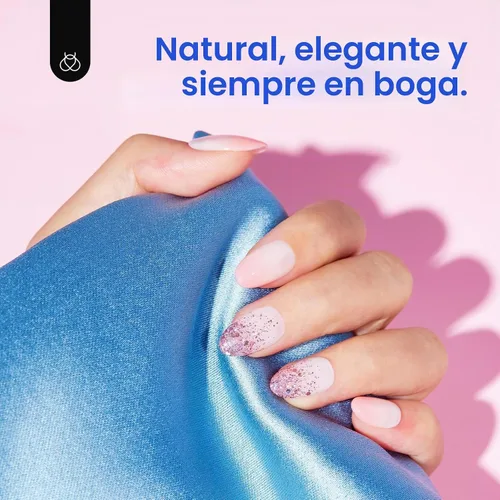 Vista 7 de Beetles - Kit de uñas de gel de almendra, 504 piezas de almendra Juego de puntas de uñas de gel fáciles de extensión de uñas con base de pegamento