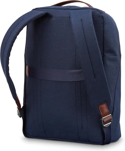 Vista 4 de Mochila de viaje Samsonite Virtuosa con funda acolchada para laptop, Azul marino, Tamaño único, Mochila