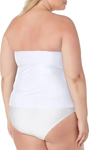 Vista 2 de Catalina Bandeau Tankini de talla grande para mujer