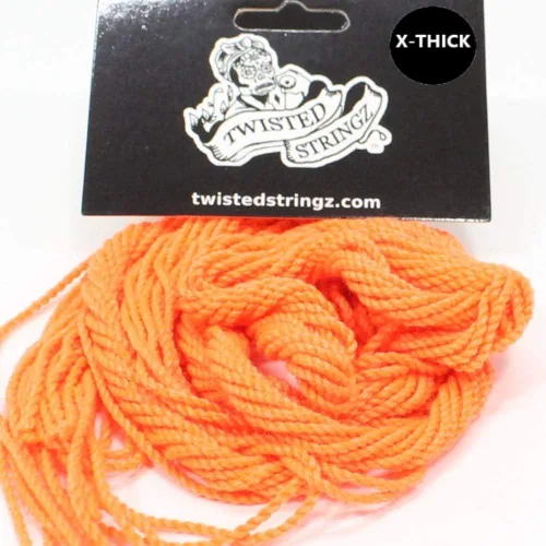 Vista 5 de Twisted Stringz Cuerdas Yo-Yo – Poliéster – Cuerda YoYo sólida extra gruesa – 10 unidades (blanco)