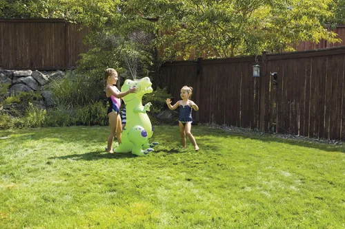 Vista 5 de Toysmith Sprinkler Buddies Dynamic Dino - Aspersor inflable para exteriores
