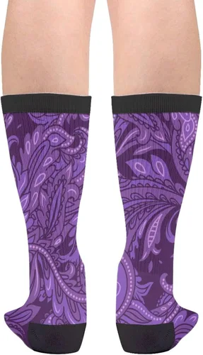 Vista 2 de Mouxue Calcetines locos del tubo del equipo de la novedad divertida, calcetines casuales del vestido de las mujeres de los hombres
