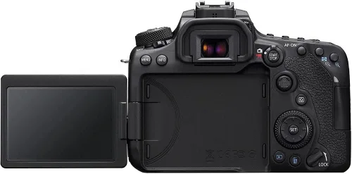 Vista 4 de Canon Cámara DSLR EOS 90D (solo cuerpo) (3616C002), lente Canon EF de 1.969 in, tarjeta de 64 GB, funda, kit de filtro, software de foto Corel, 2