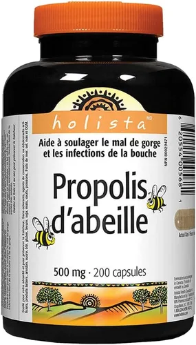 Vista 2 de Holista Bee Propolis 500 mg, 200 cápsulas
