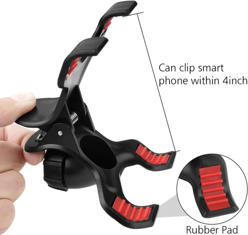 Vista 3 de Chromlives Soporte de teléfono superior - Soporte de brazo articulado con base, soporte ajustable para teléfono y tableta 360 grados
