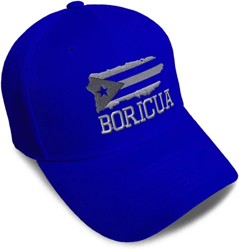 Vista 14 de Gorras de béisbol personalizadas para hombres y mujeres, bordadas con mapa de la isla de Puerto Rico, bandera C, sombreros de béisbol para hombre