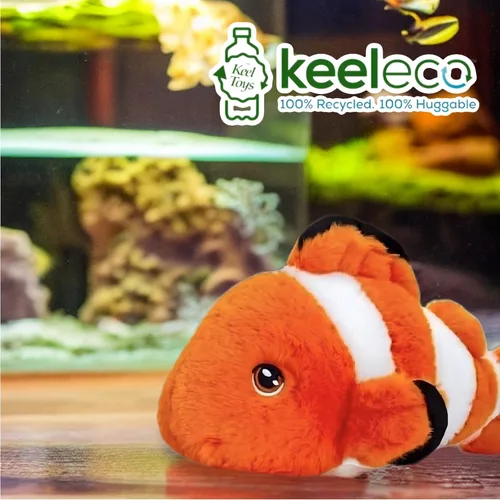 Vista 5 de Juguetes ecológicos de felpa 100% reciclados (pez payaso)