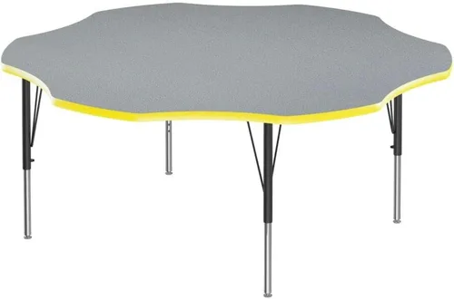 Vista 28 de Correll Mesa rectangular de actividades para el aula de 24 x 48 pulgadas, altura ajustable (19 a 29 pulgadas), parte superior de granito gris, borde