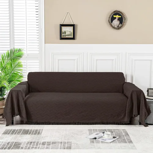 Vista 11 de MEETSKY Fundas para Sofá Cubiertas para Sofá Pequeño Fundas para Sofá para Loveseat/Silla/Futón Reclinable Protector de Sofá Lavable Decorativo