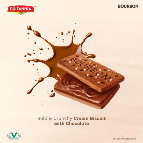 Vista 5 de Galletas de crema Britannia el Original Bourbon sabor chocolate 13,7 onzas.