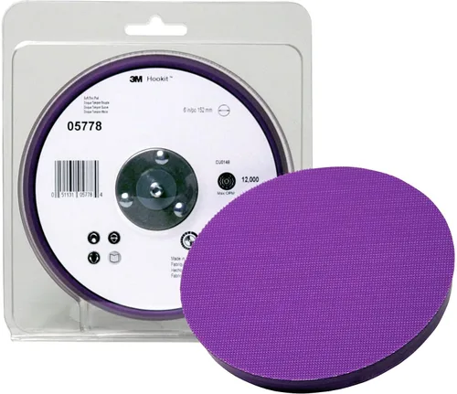 Vista 2 de 3M Painter's - Almohadilla de disco con Hookit 05778, 6 pulgadas, espuma de densidad suave