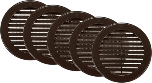 Vista 17 de Vent Systems Cubierta de ventilación blanca Soffit de 4 pulgadas (dimensiones de apertura), rejilla de ventilación redonda de plástico, pantalla
