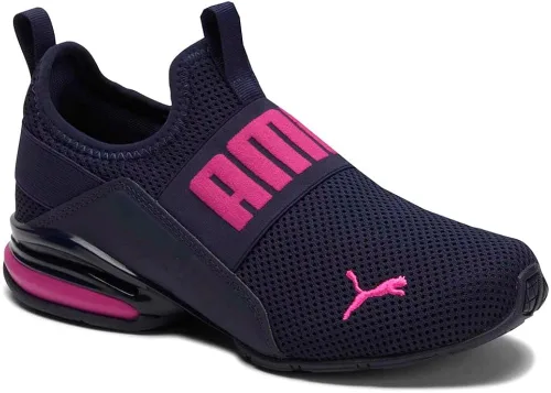 Vista 2 de PUMA Axelion - Tenis de entrenamiento anchos para mujer, estilo casual, color azul