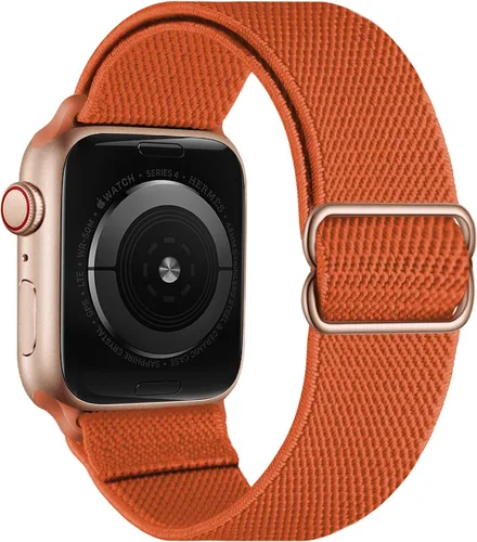 Vista 14 de OXWALLEN - Correa elástica Solo Loop de nailon y de tamaño XL, compatible con Apple Watch de 38 mm y 40 mm, correa trenzada, deportiva, ajustable